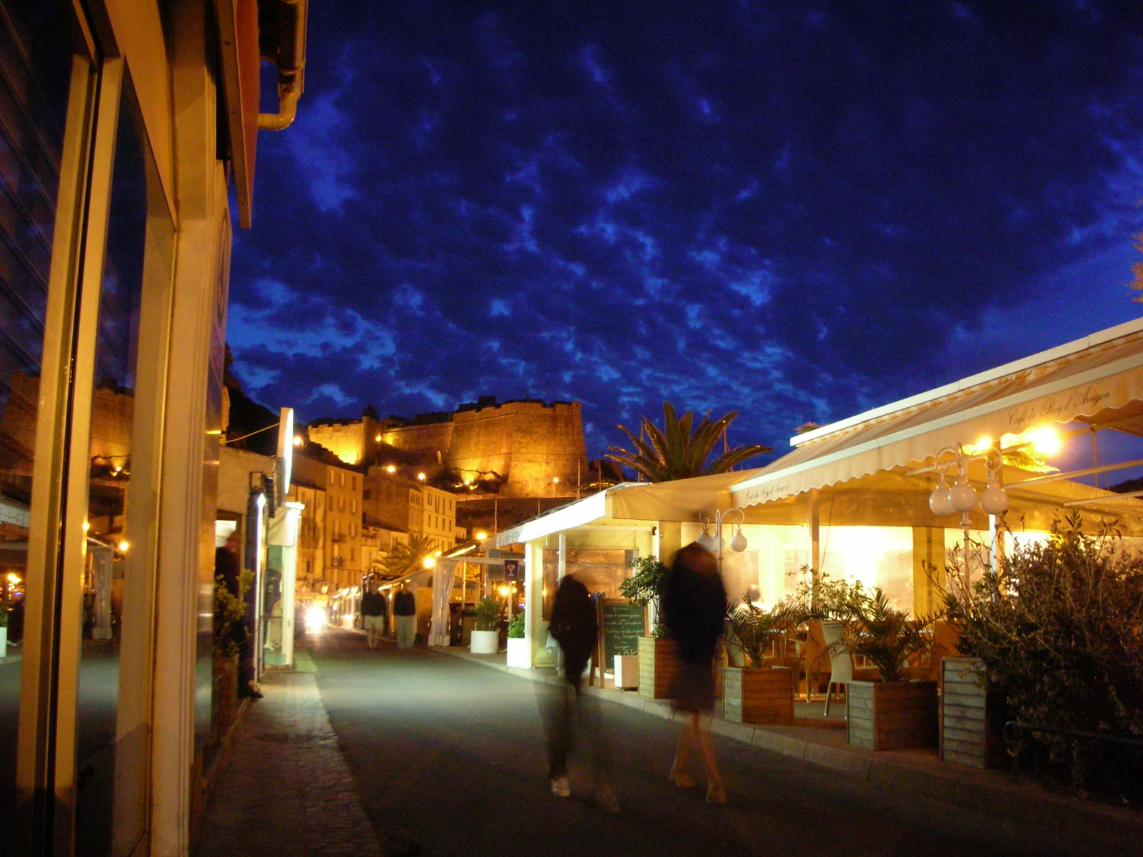 Bonifacio dans la lumière du soir